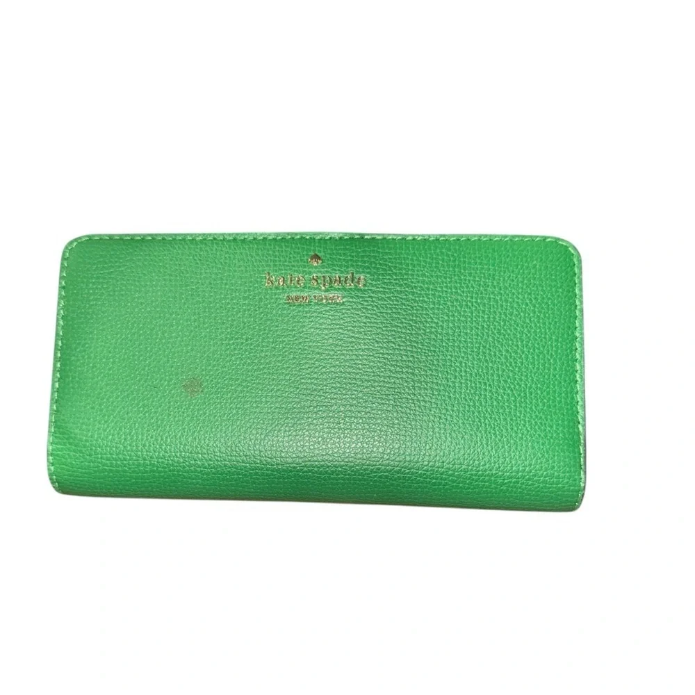 Kate Spade Darcy Large Slim Bifold Wallet in Green
